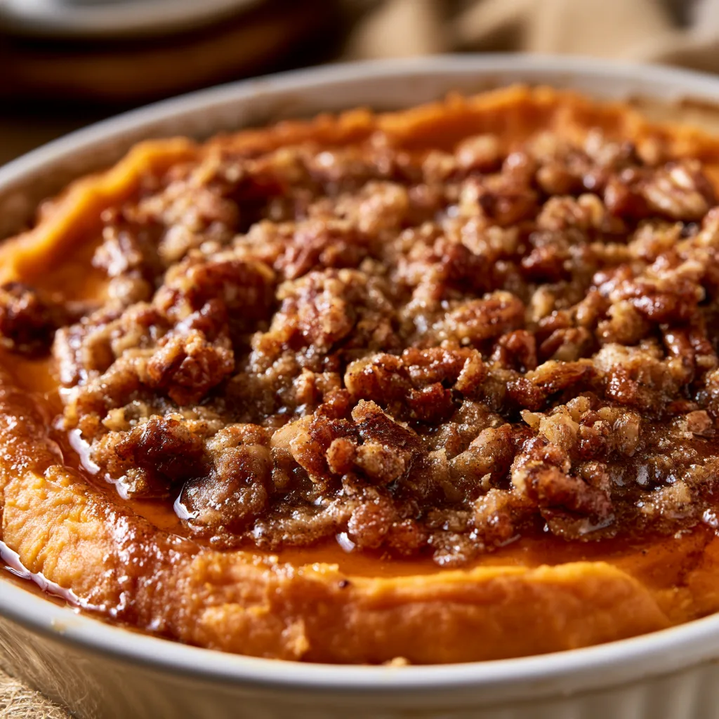 sweet potato casserole with maple syrup