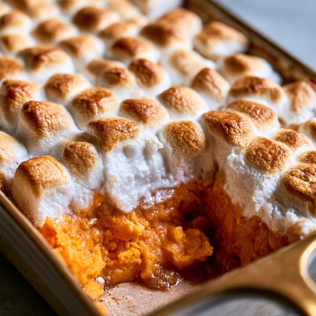 sweet potato casserole with marshmallows easy recipe