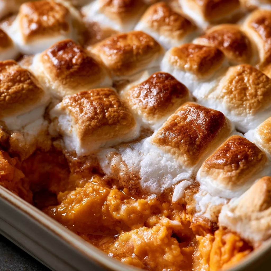 sweet potato casserole with marshmallows