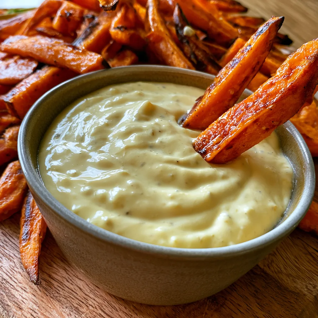 sweet potato fries dipping sauce easy garlic aioli